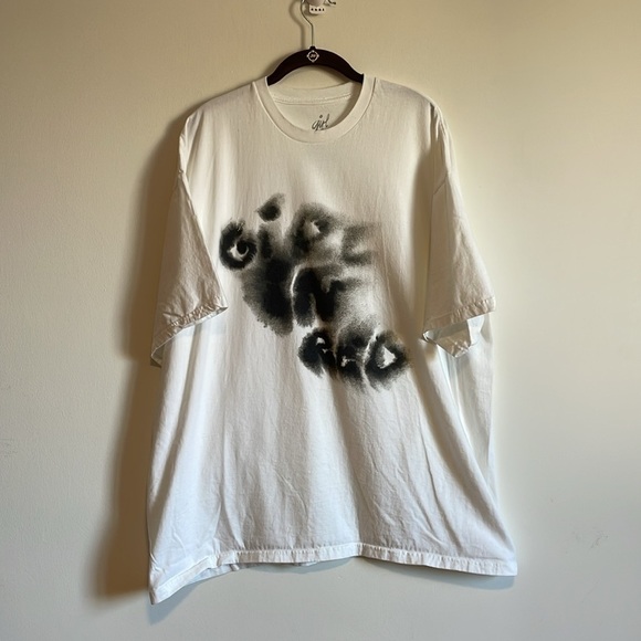 Girl in Red Shirt XXL White Black Merch Tour Official Pop Music Concert Band - Picture 1 of 11